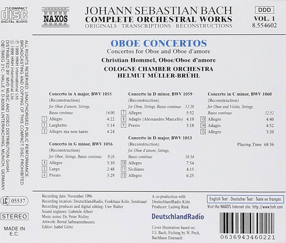 Amazon.co.jp: Oboe Concertos: ミュージック